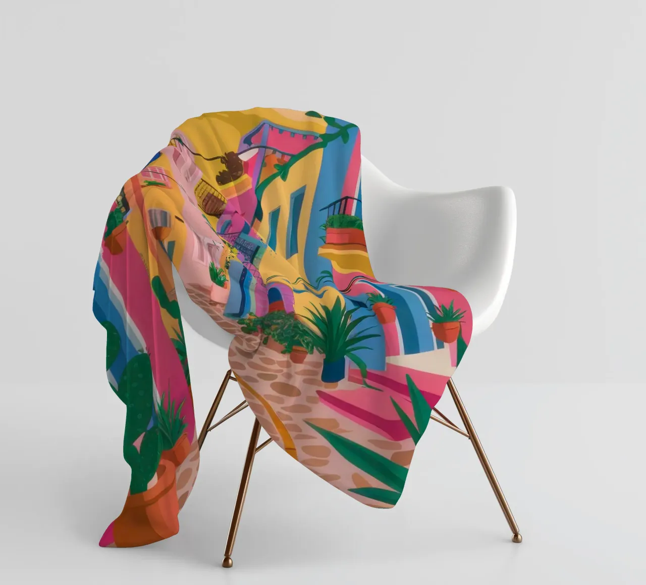 Cascata di colori di ciottoli coperta in pile da Monuments Fire