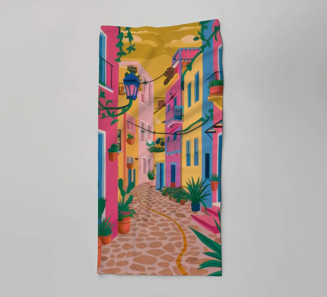 Cascata di colori di ciottoli asciugamano da bagno da Monuments Fire