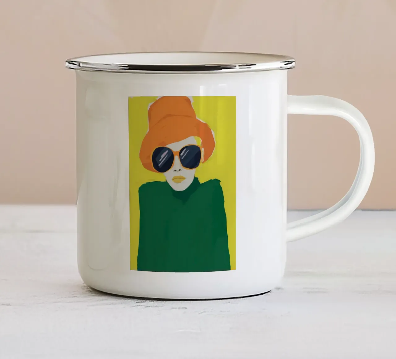 Abbagliamento agli agrumi Chic tazza in smalto da Dream Gesso