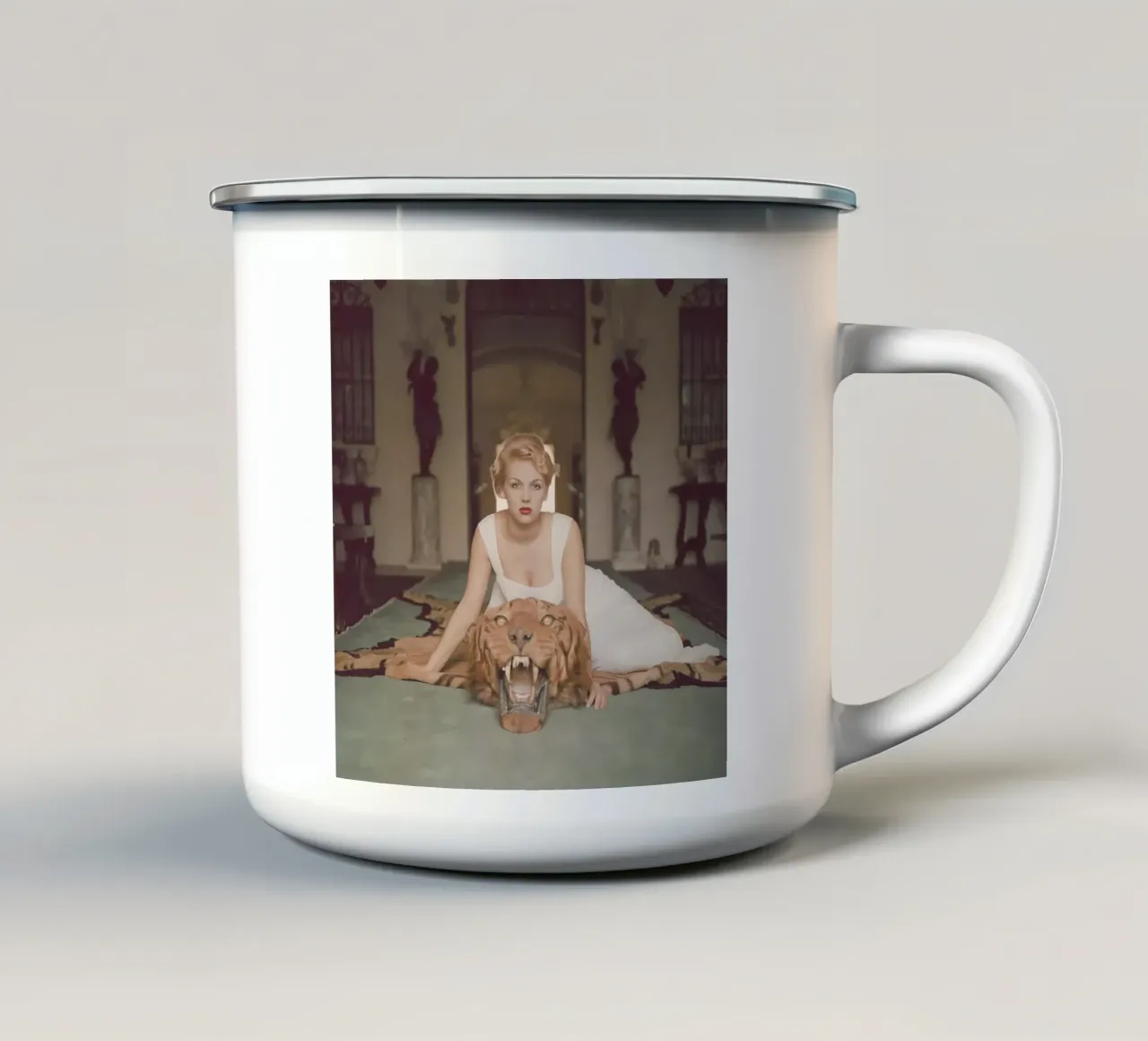 La Bella e la Bestia tazza in smalto da jason shop
