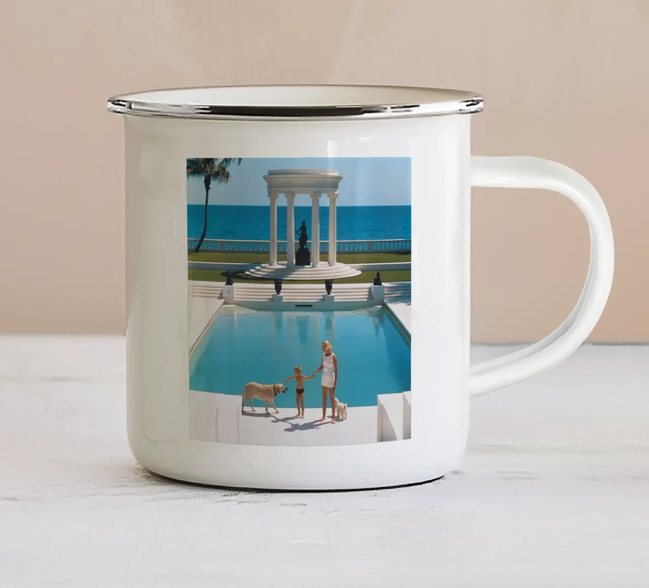 Bella piscina tazza in smalto da jason shop