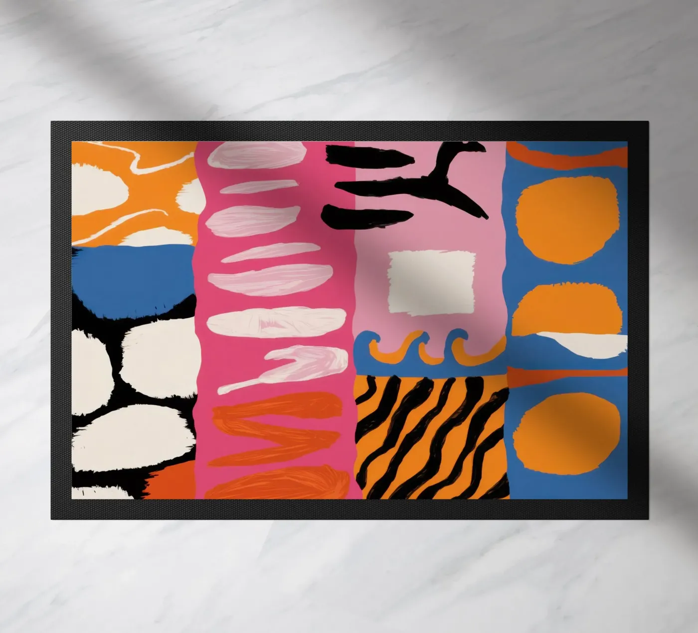 Chaotic Shape Harmony doormat by Monuments Fire