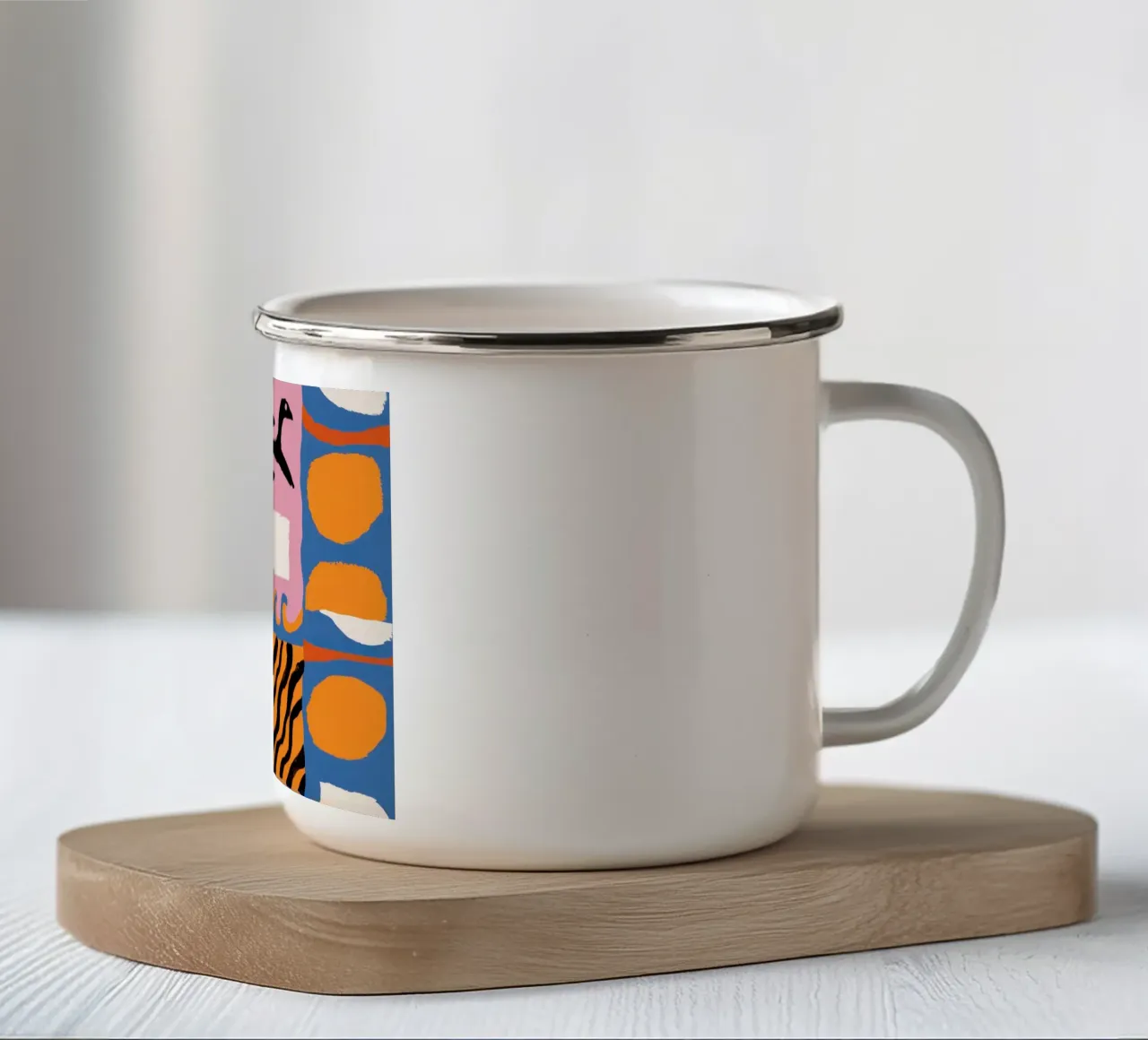 Armonia delle forme caotiche tazza in smalto da Monuments Fire