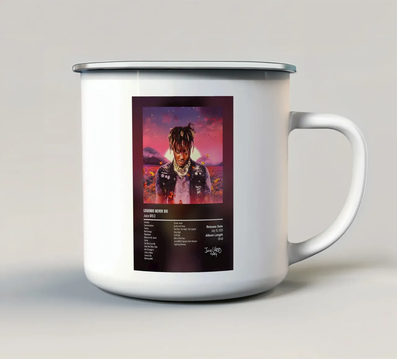 Legends Never Die Juice WRLD tazza in smalto da DGUnder