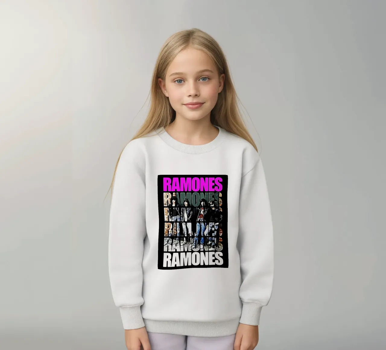 Ramones band musica Arte felpa bambino da music soul