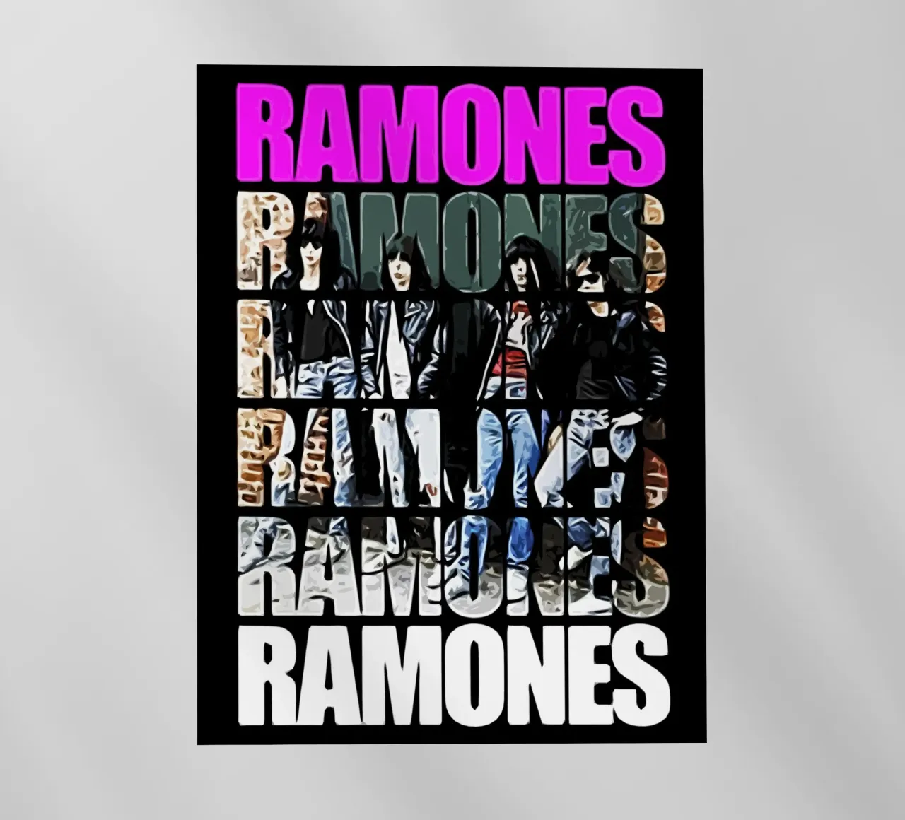 Ramones groupe musique Art film rétro-éclairé de music soul