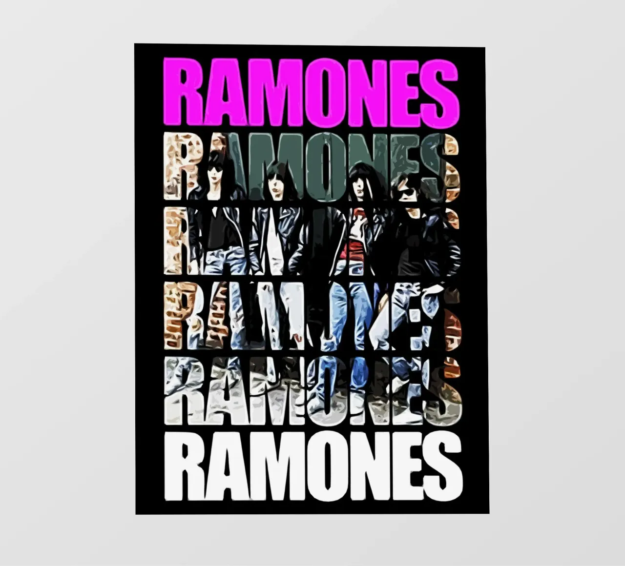 Ramones groupe musique Art film rétro-éclairé de music soul