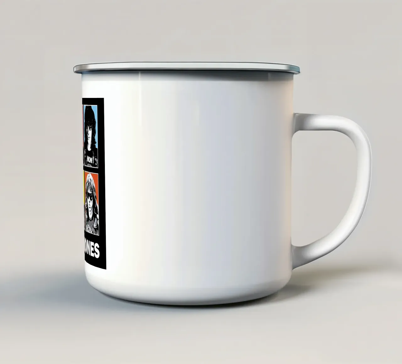 Ramones band music 2 Art enamel mug by music soul