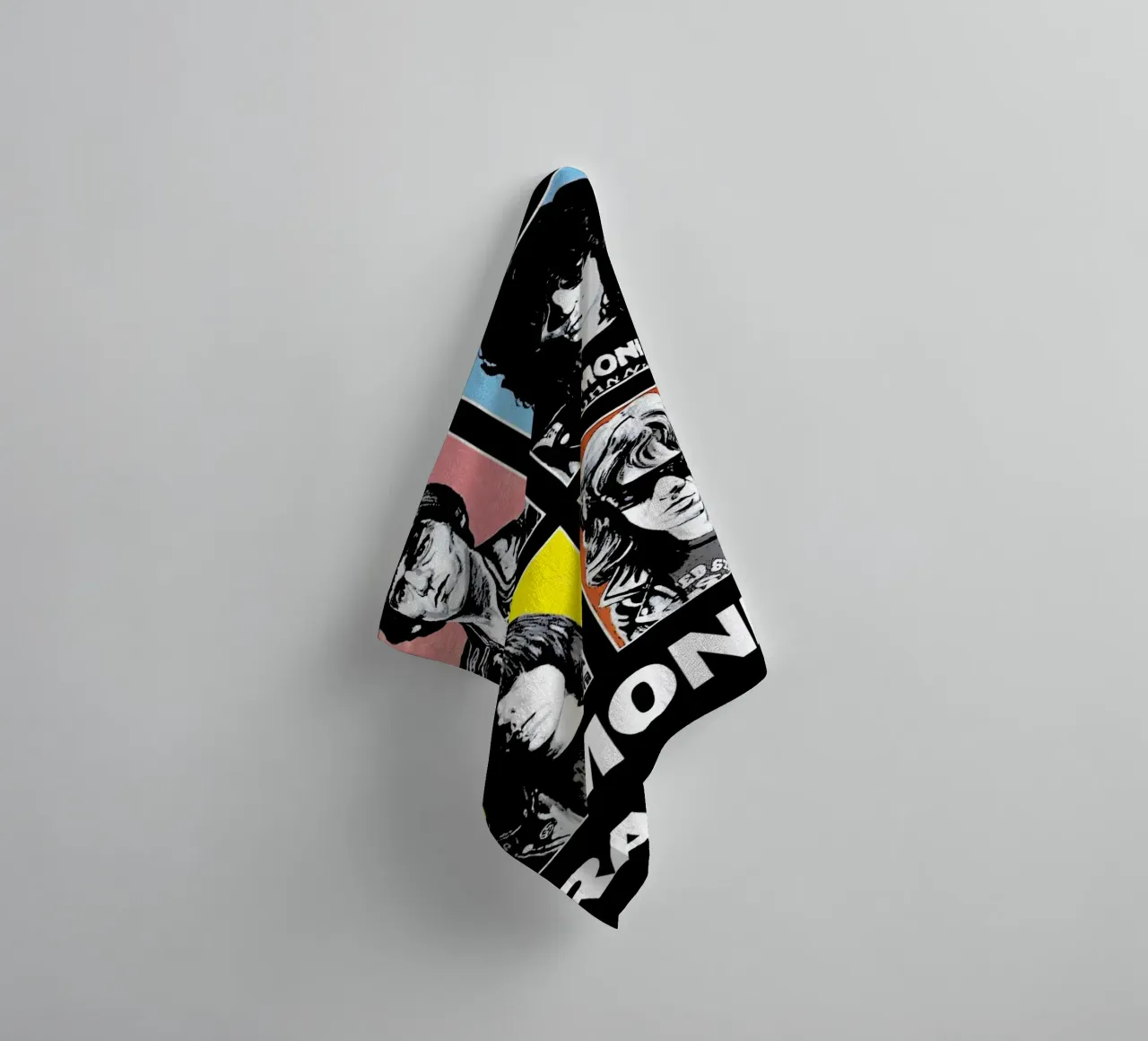 Ramones band music 2 Art towel by music soul