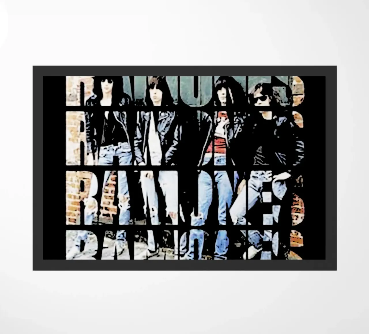 Ramones band music 1 Art doormat by music soul