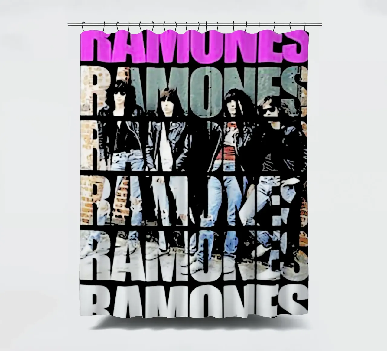 Musique du groupe Ramones 1 Art rideau de douche de music soul