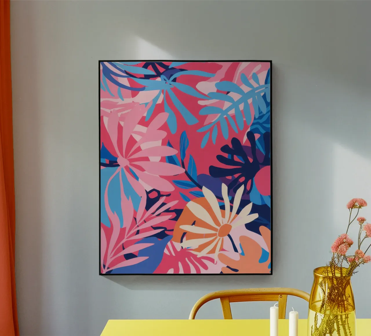Fuchsia Jungle Haze acrylic glass by Dream Gesso