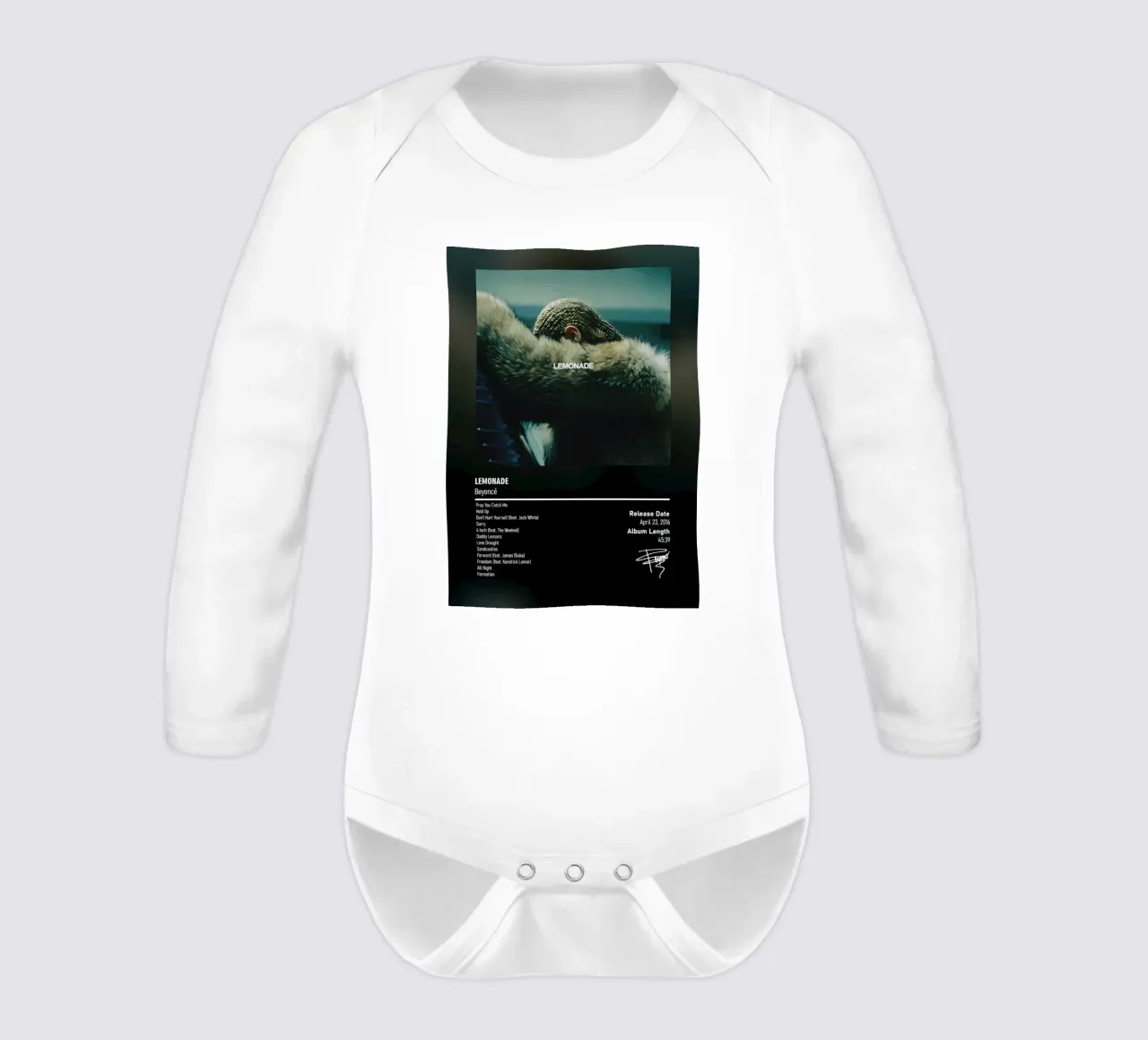 Lemonade (2016) by Beyoncé long-sleeve baby romper by DGUnder
