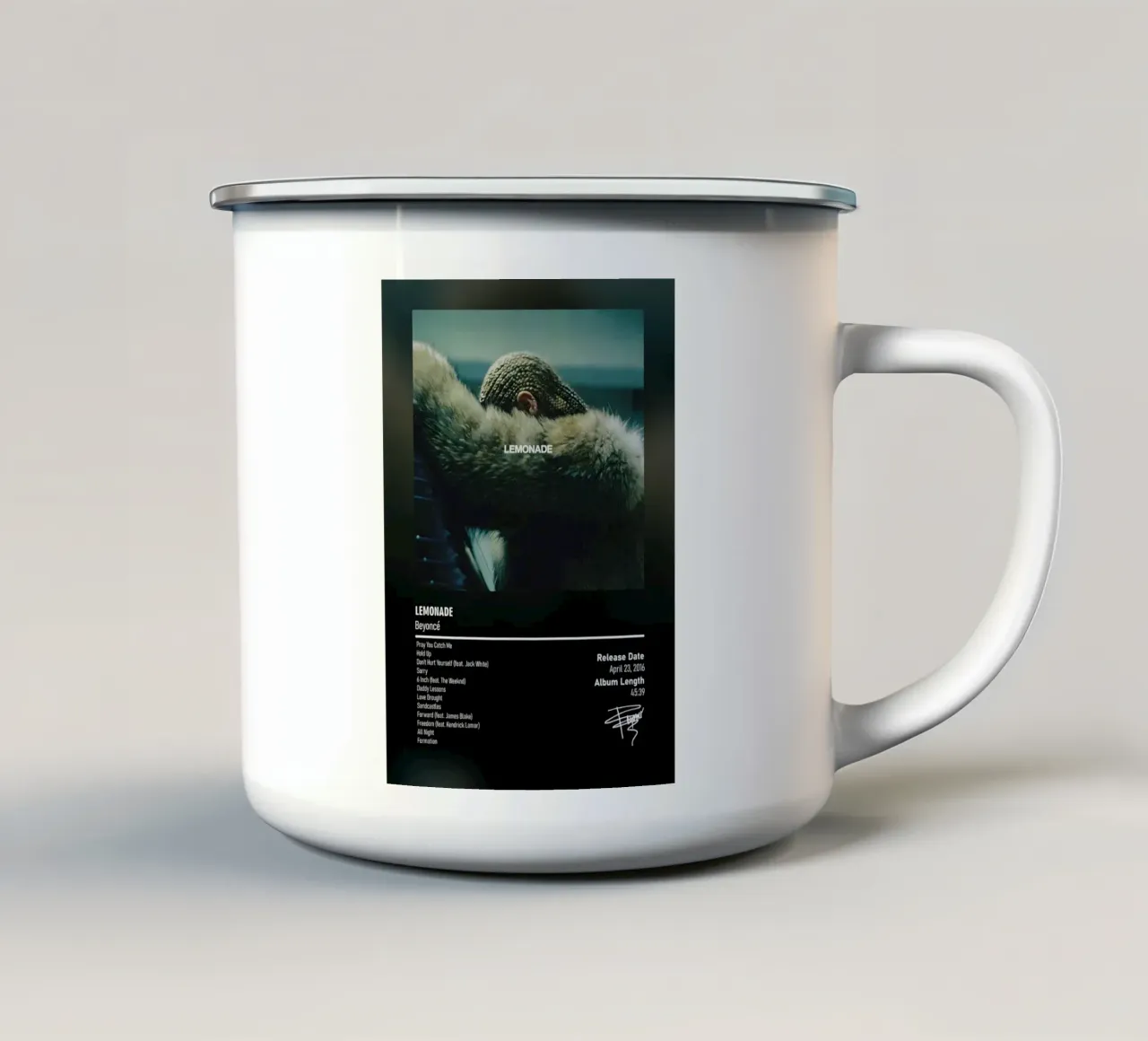Lemonade (2016) by Beyoncé tazza in smalto da DGUnder