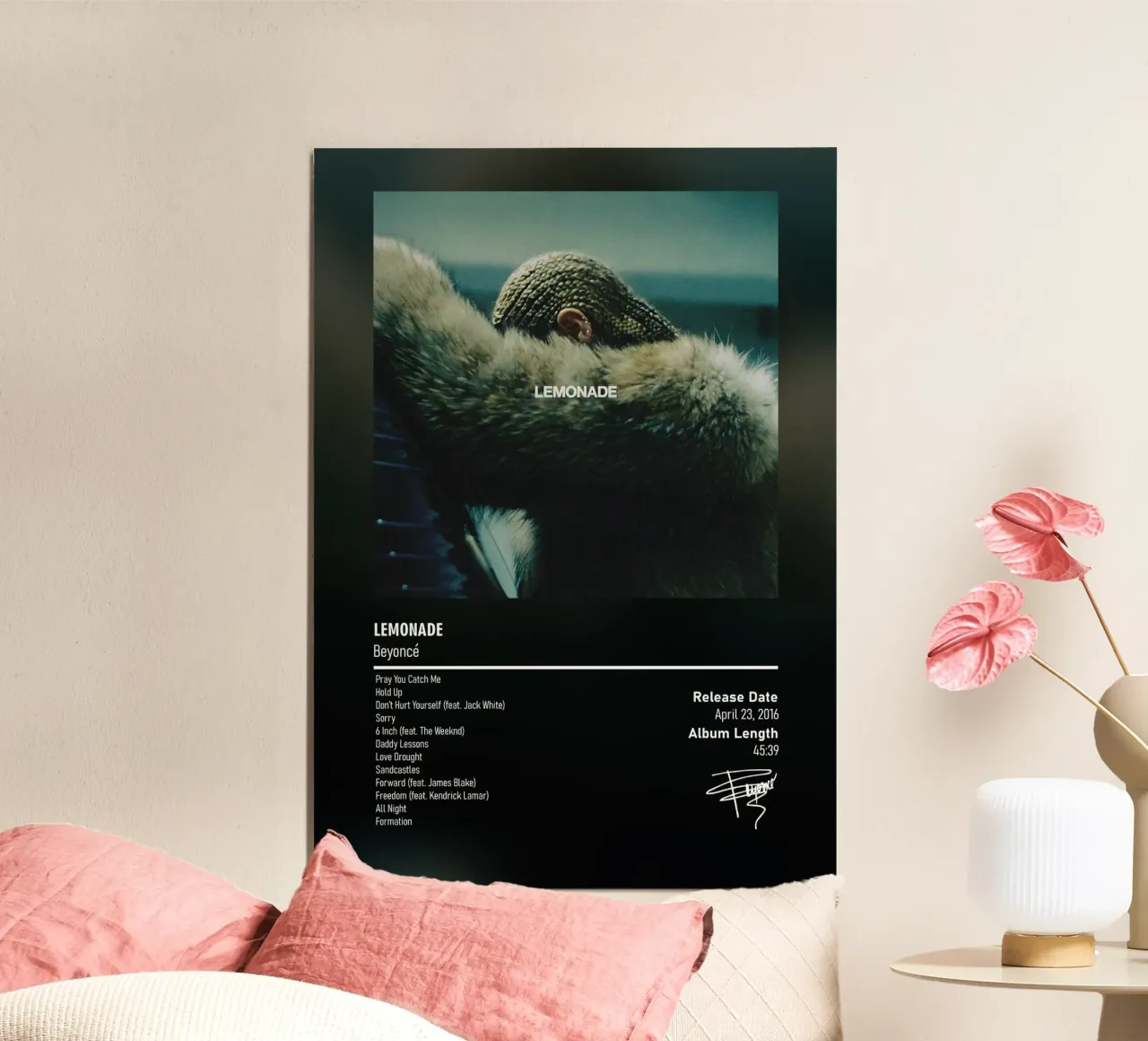 Lemonade (2016) by Beyoncé carta hahnemühle da DGUnder