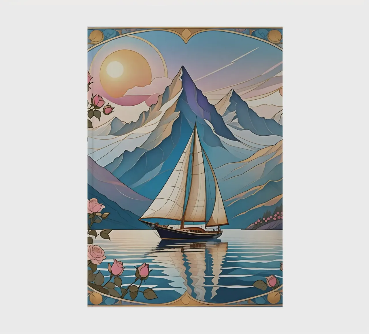 Sailboat_4 notebook by Farb- und Blütenzauber by LK