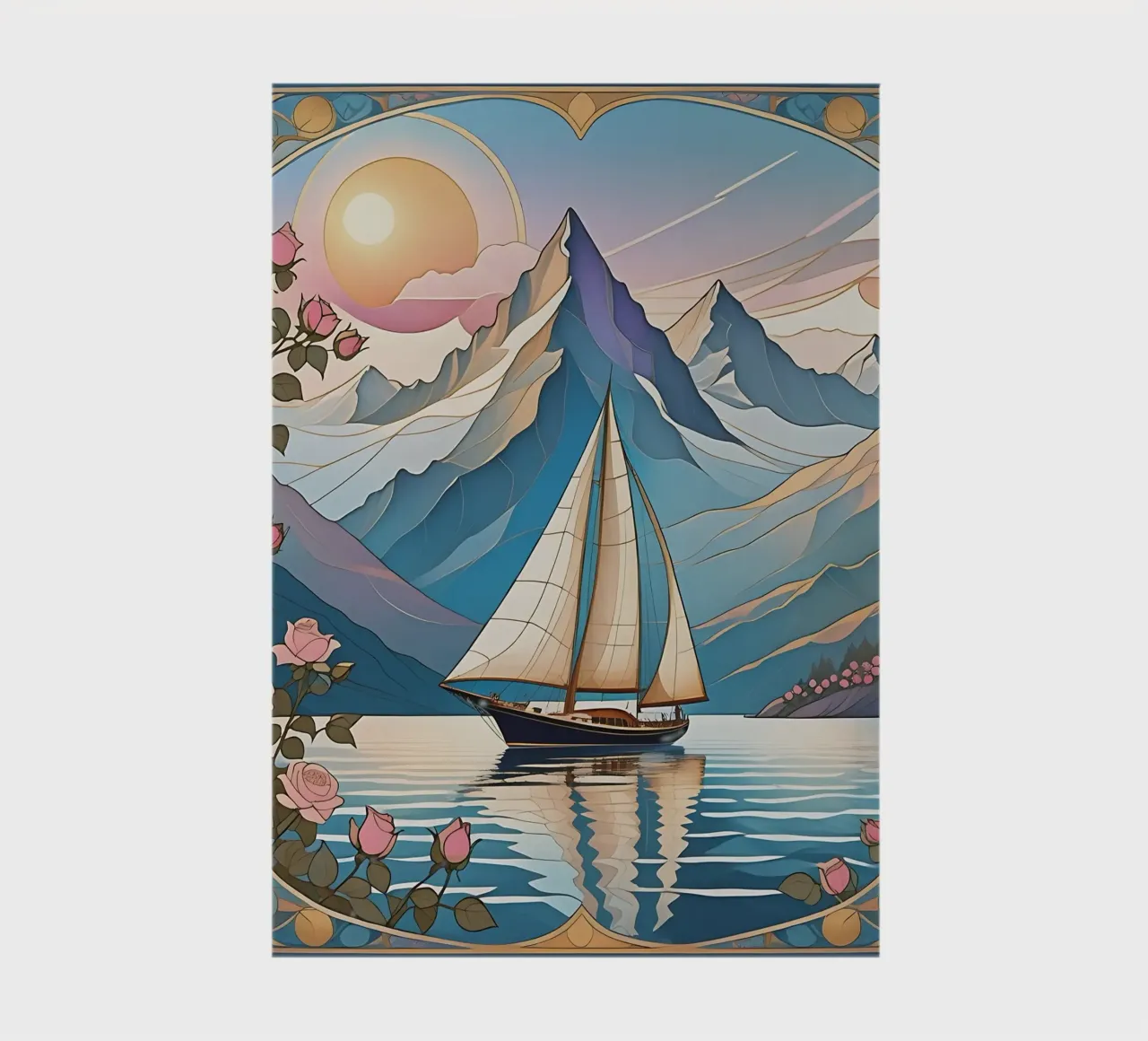 Sailboat_4 notebook by Farb- und Blütenzauber by LK