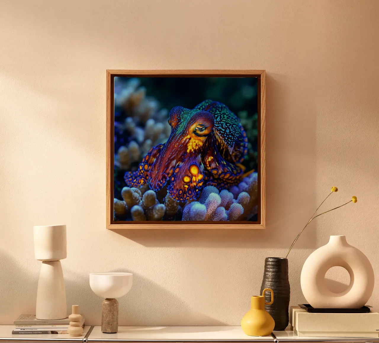 Whispers of the Ocean canvas with Floater frame by PhotoVibe Decor