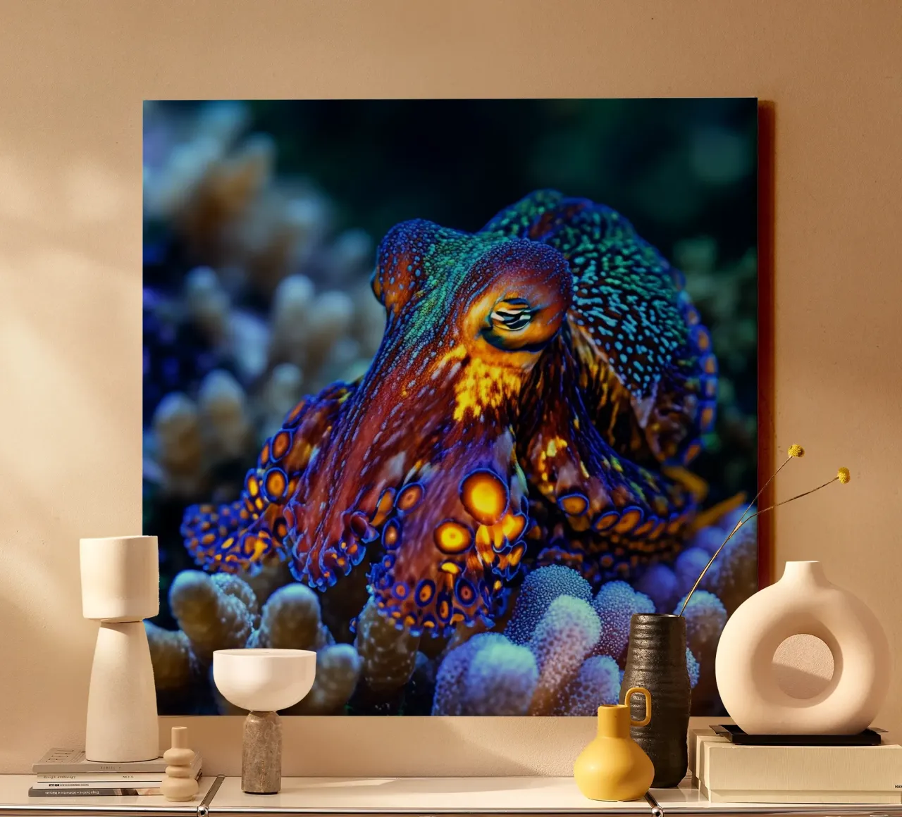Whispers of the Ocean canvas with Floater frame by PhotoVibe Decor