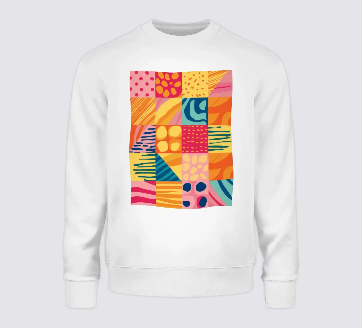Gioia del patchwork cromatico felpa da Dream Gesso