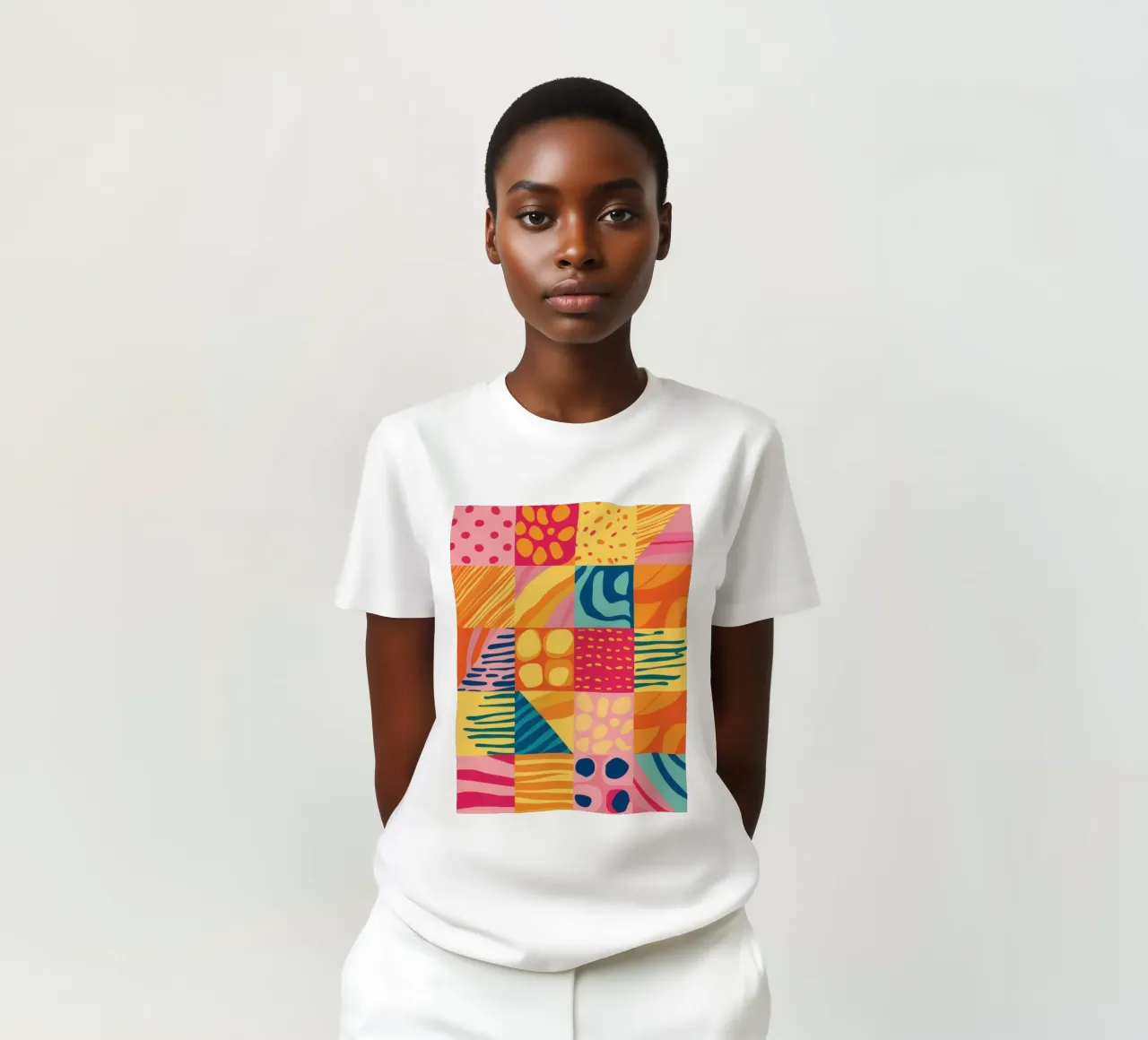 Gioia del patchwork cromatico t-shirt da Dream Gesso
