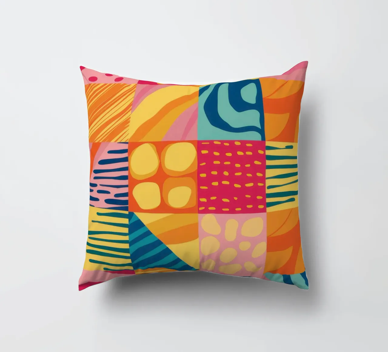 Gioia del patchwork cromatico cuscino da Dream Gesso