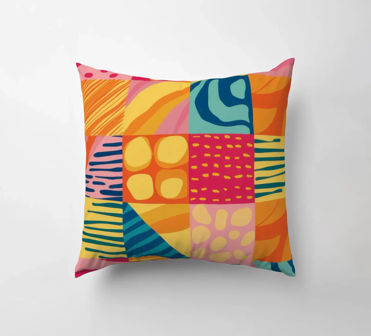 Gioia del patchwork cromatico cuscino da Dream Gesso