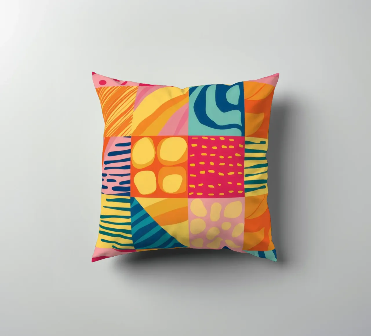 Gioia del patchwork cromatico cuscino da Dream Gesso