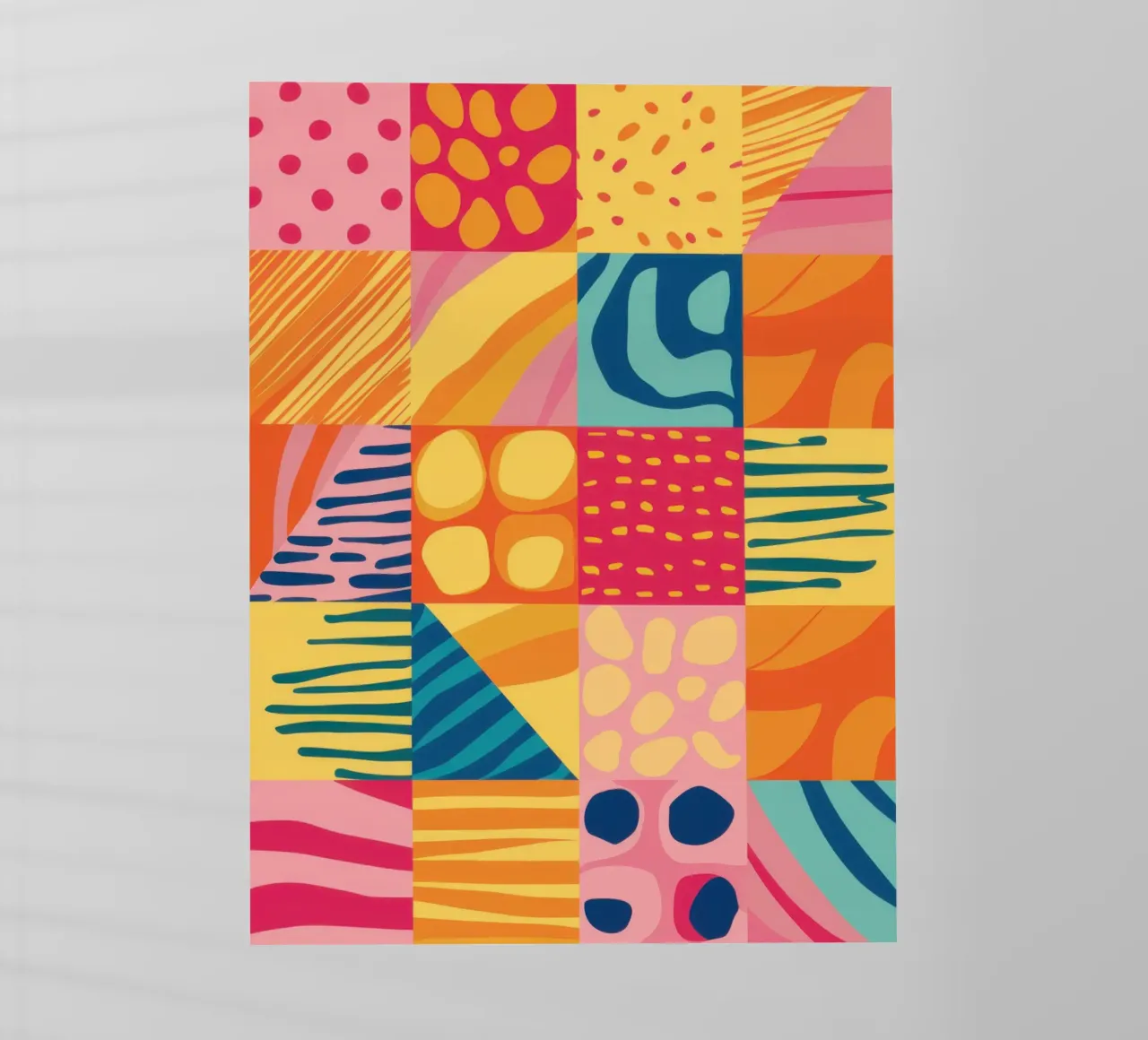 Gioia del patchwork cromatico pellicola backlit da Dream Gesso