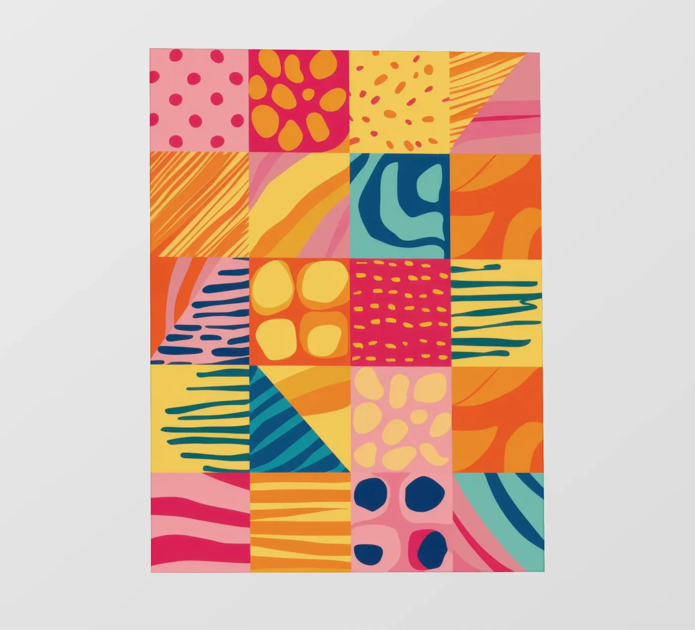 Patchwork chromatique Joy papier peint photo de Dream Gesso