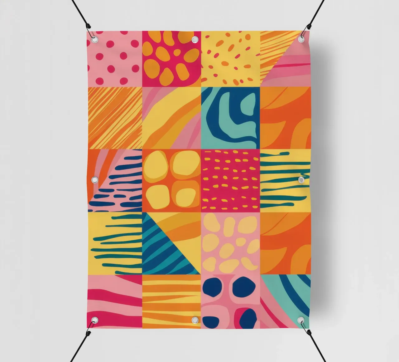 Gioia del patchwork cromatico telo in pvc da Dream Gesso