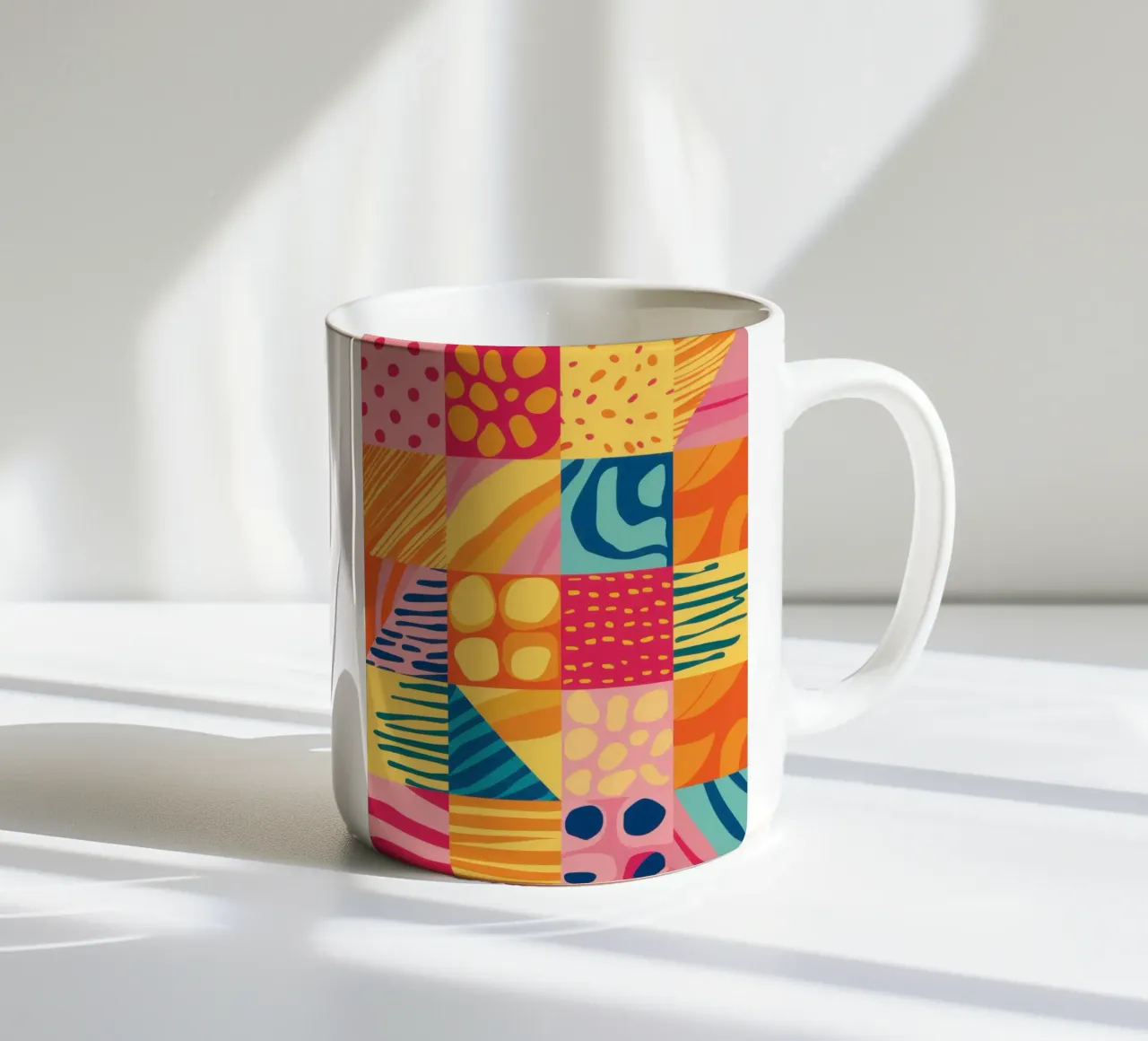Gioia del patchwork cromatico tazza in ceramica da Dream Gesso