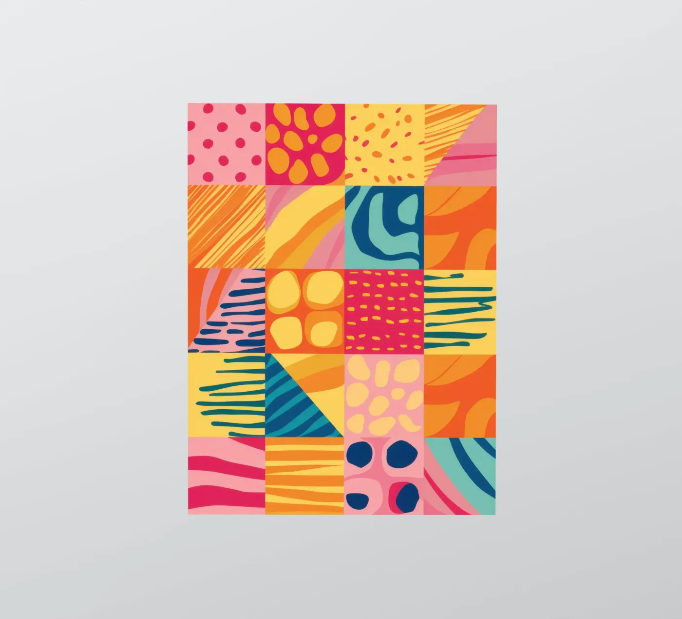 Chromatic Patchwork Joy sticker by Dream Gesso