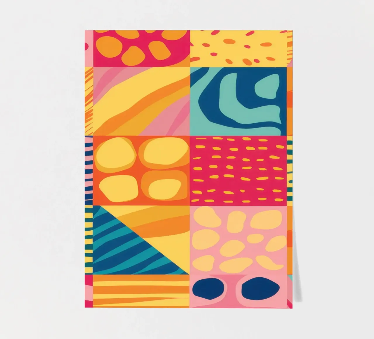 Chromatic Patchwork Joy sticker sheet by Dream Gesso