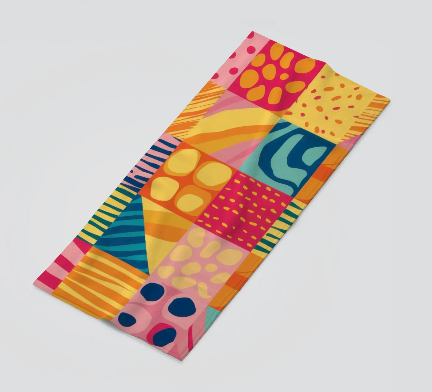 Gioia del patchwork cromatico telo mare da Dream Gesso