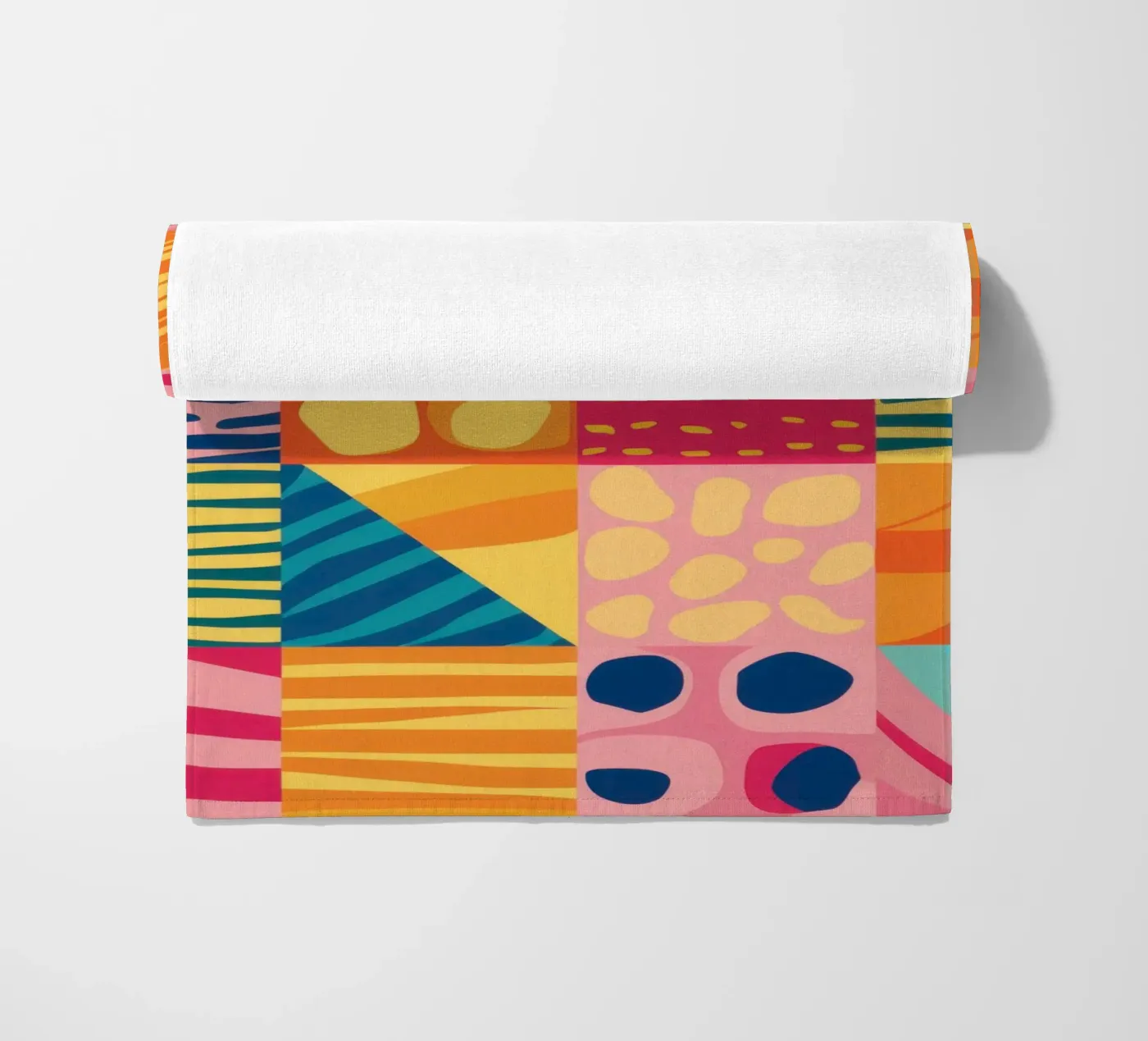 Gioia del patchwork cromatico telo mare da Dream Gesso