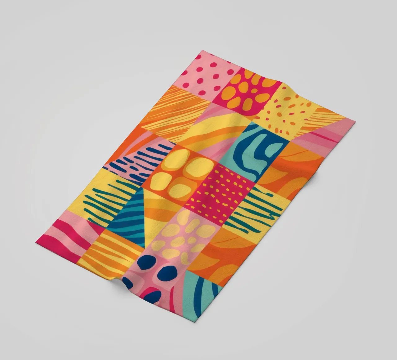 Gioia del patchwork cromatico telo mare da Dream Gesso