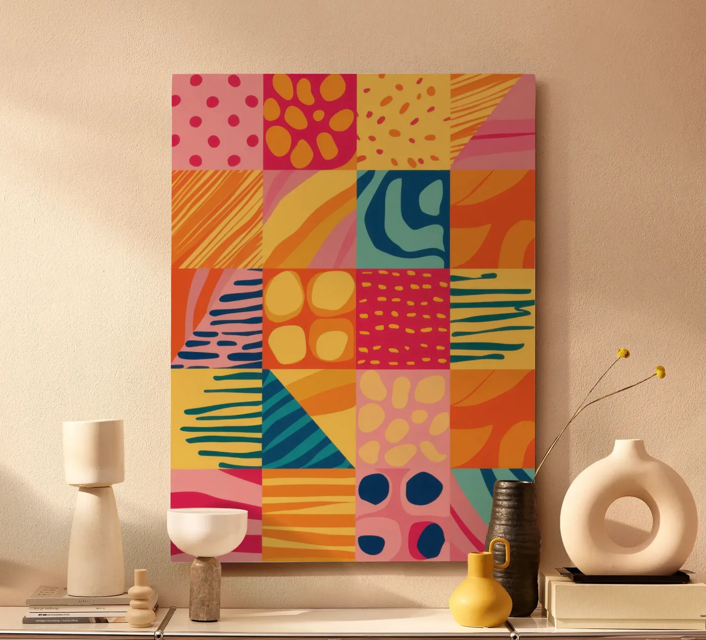 Chromatic Patchwork Joy forex-plaat van Dream Gesso