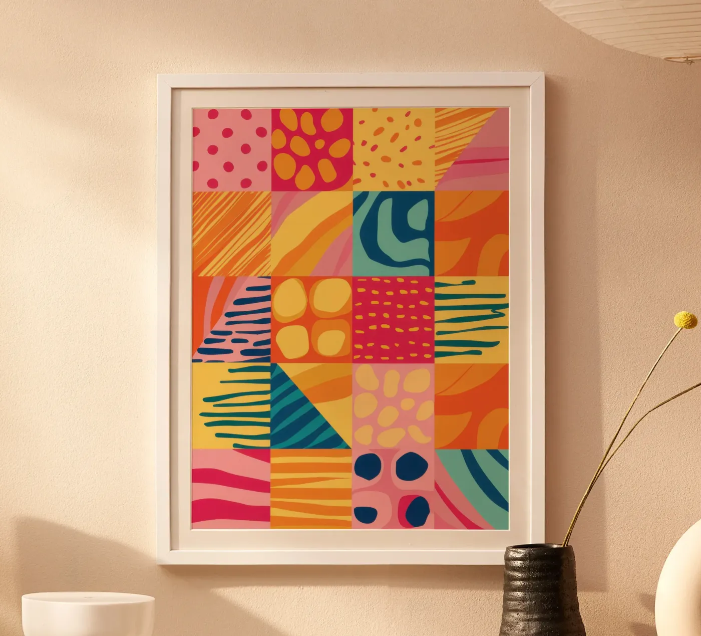 Chromatic Patchwork Joy poster de Dream Gesso