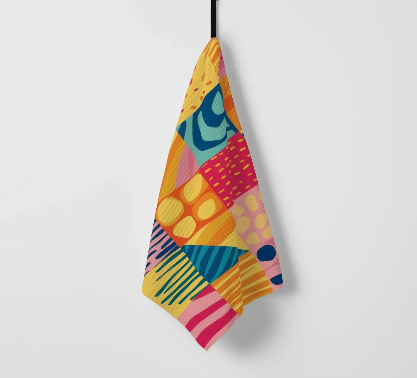 Chromatische Patchwork Freude Geschirrtuch von Dream Gesso