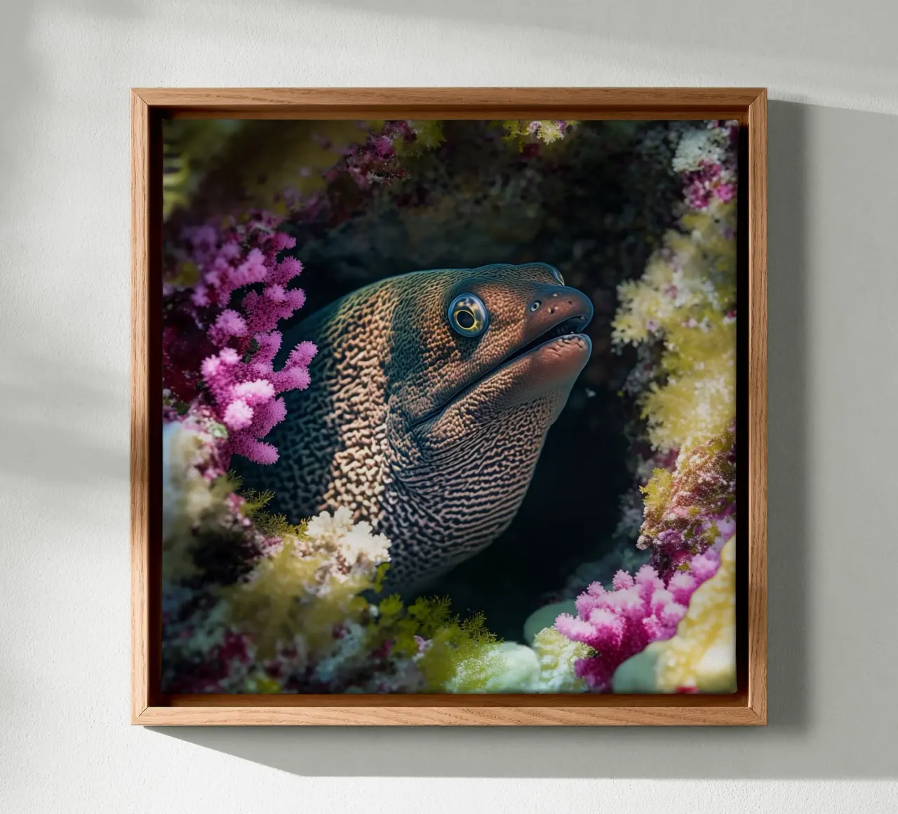 Whispers of the Ocean canvas with Floater frame by PhotoVibe Decor