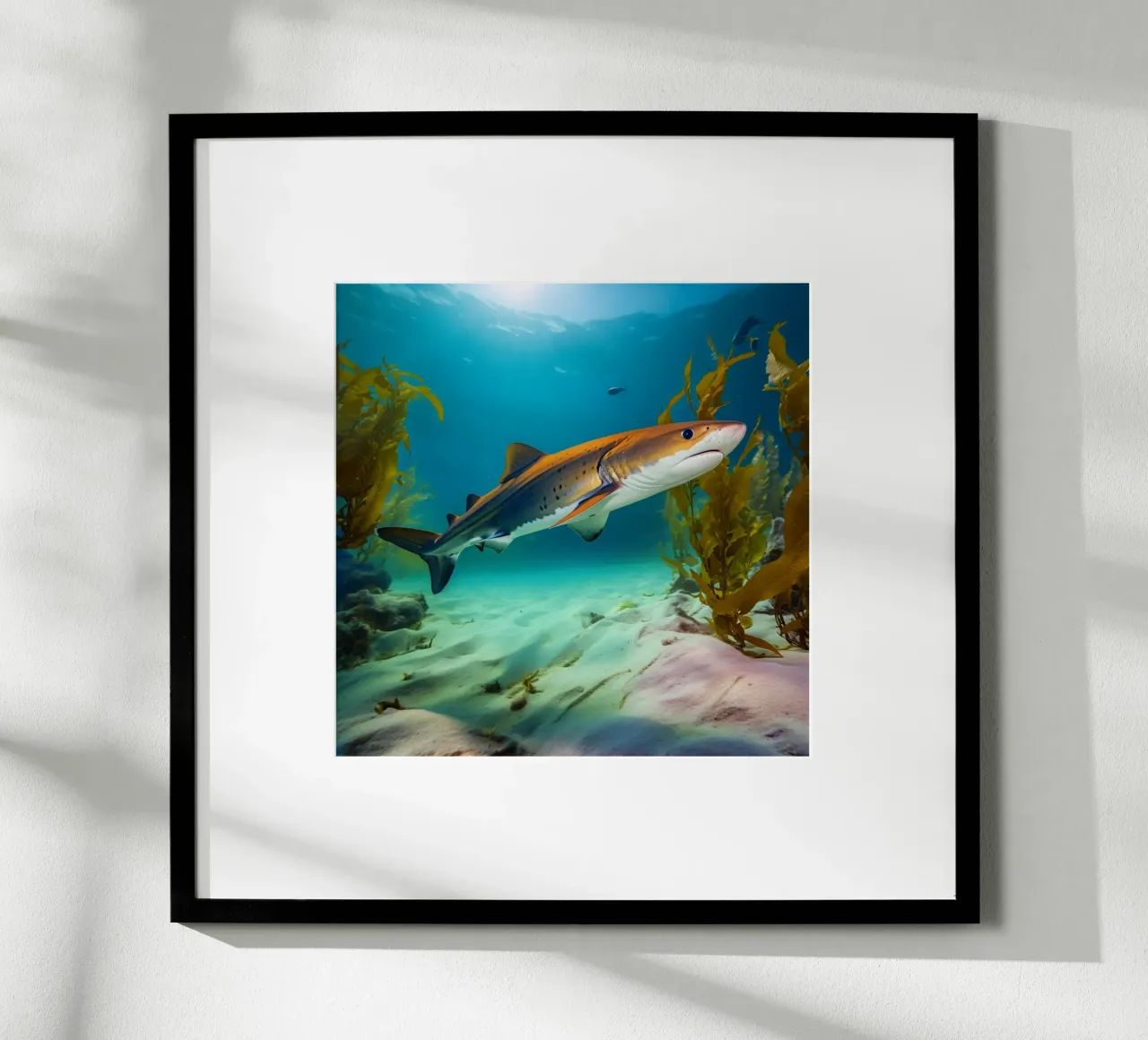 Sussurri dell'oceano poster con telaio in plastica da PhotoVibe Decor