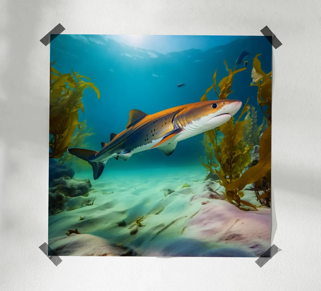 Sussurri dell'oceano poster con telaio in plastica da PhotoVibe Decor