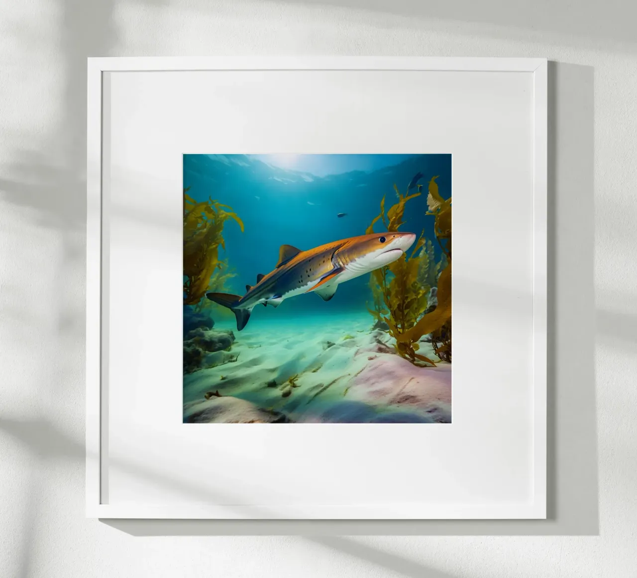 Sussurri dell'oceano poster con telaio in plastica da PhotoVibe Decor