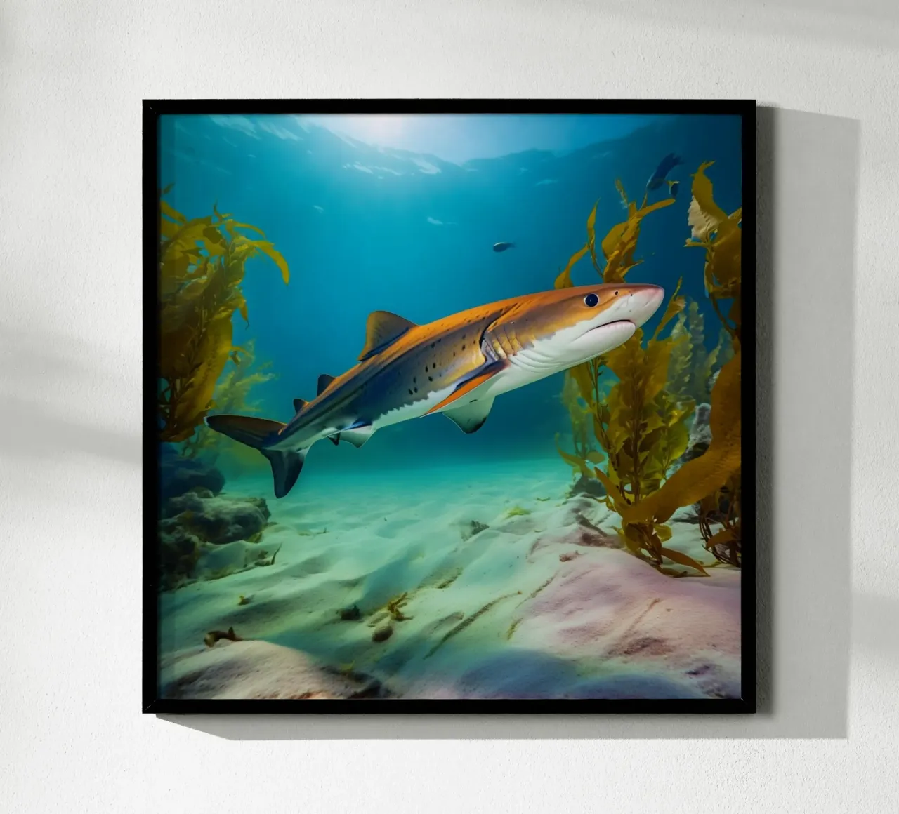 Sussurri dell'oceano poster con telaio in plastica da PhotoVibe Decor