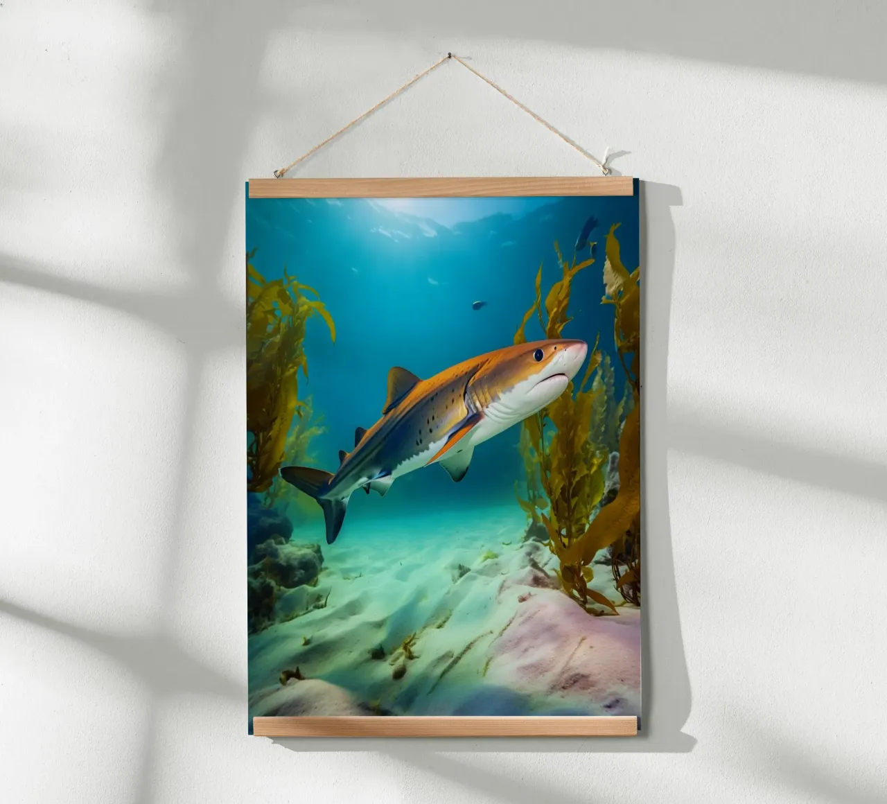 Sussurri dell'oceano poster con telaio in plastica da PhotoVibe Decor