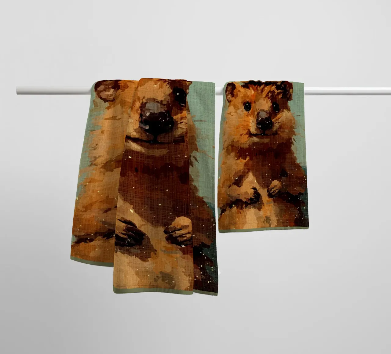 Quokka with Toilet Paper towel by Terry Jason Kratz