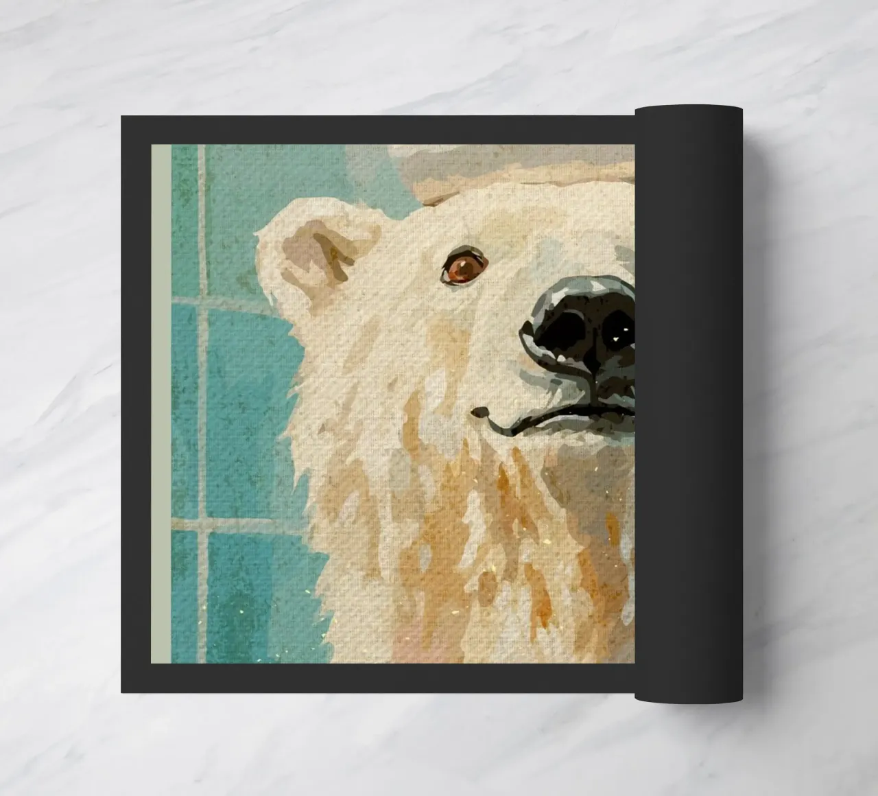 Orso polare con carta igienica zerbino da Terry Jason Kratz
