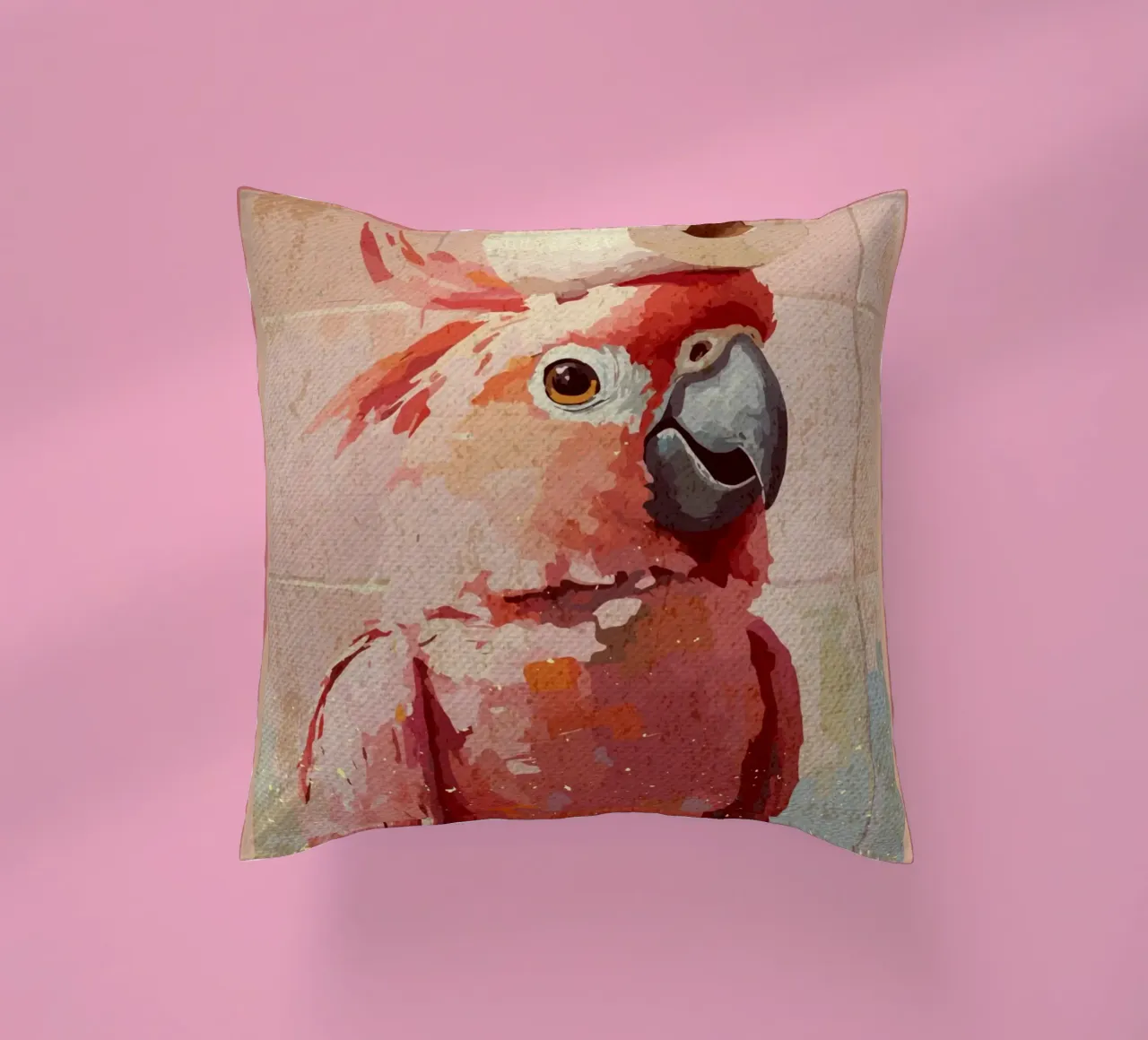 Cacatua rosa con carta igienica cuscino da Terry Jason Kratz
