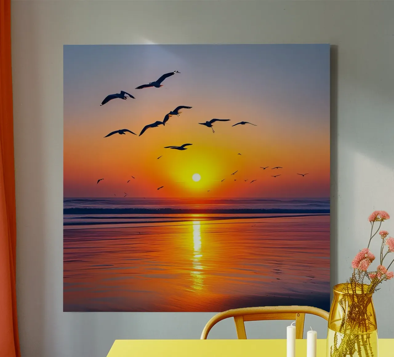 Whispers of the Ocean canvas with Floater frame by PhotoVibe Decor